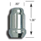 SD LOCK ACORN 12-1.25 CHR CLAM