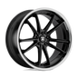 AB23 24.0X9 5X4.5 G-BLK CHR LIP 32MM