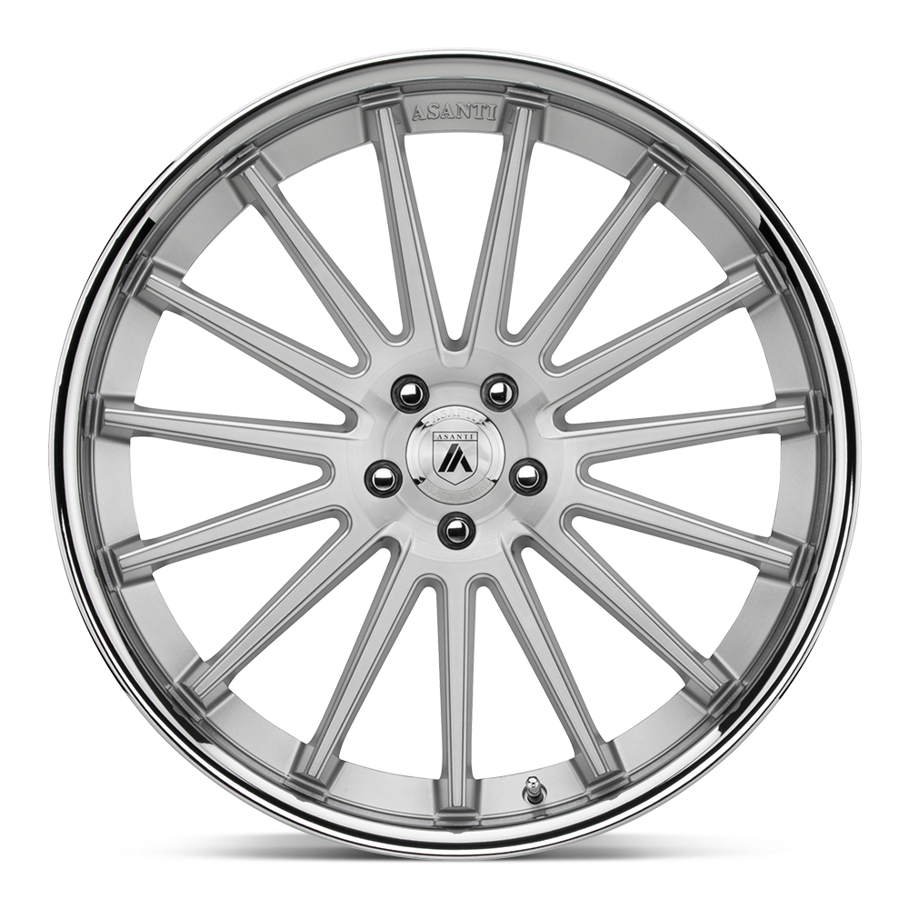 AB24 20.0X10.5 5X112 BRUSH SLV CHR LIP 38MM