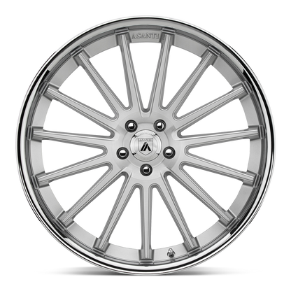 AB24 20.0X10.5 5X112 BRUSH SLV CHR LIP 38MM