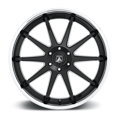 AB29 22.0X10 6X5.5 G-BLK MILL CHR LP 30MM