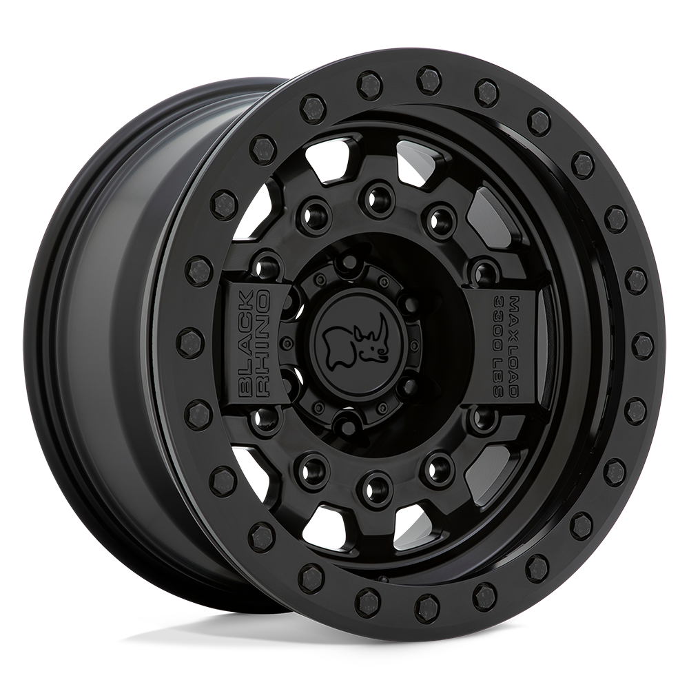 BRAVG 17X8.5 5X5.0 M-BLK BLK-HDW -32MM