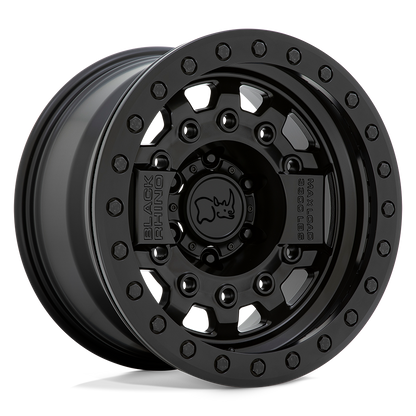 BRAVG 17X8.5 5X5.0 M-BLK BLK-HDW -32MM