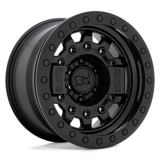 BRAVG 17X8.5 5X5.0 M-BLK BLK-HDW -32MM