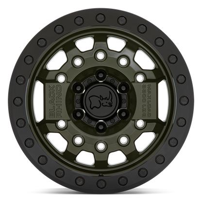 BRAVG 17X8.5 6X5.5 OD-GRN BLK-HDW -30MM