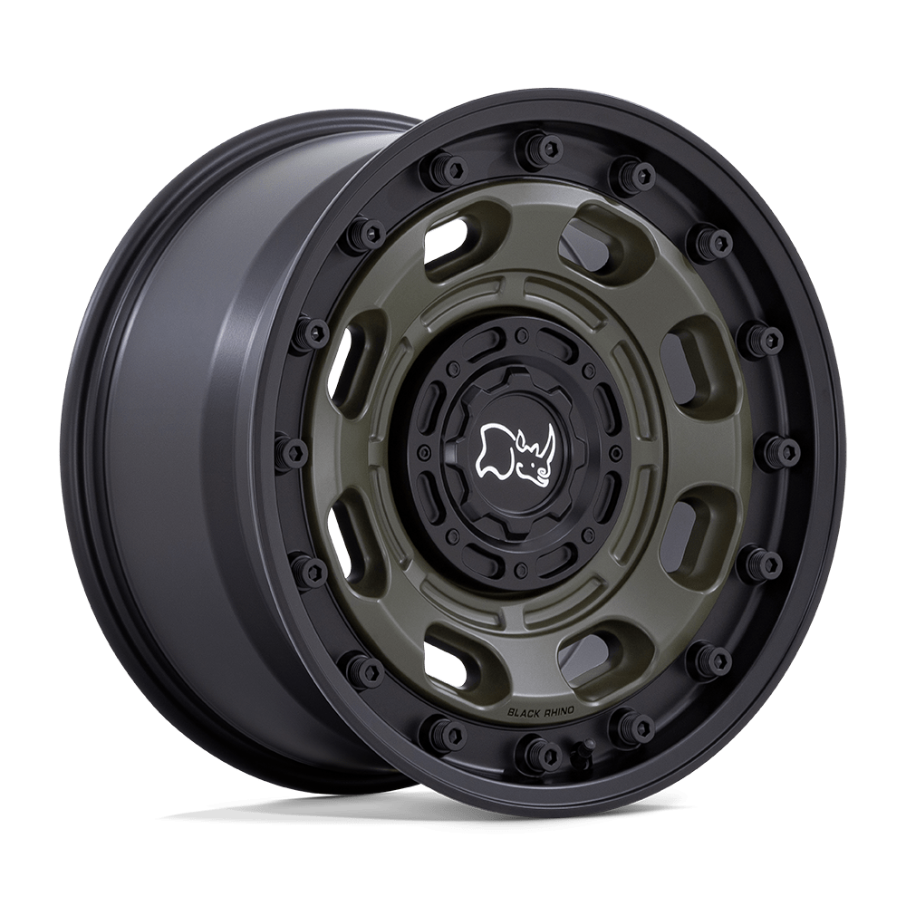 BR007 17X8 5X4.5/120 OD-GRN-BLK-LP 38MM