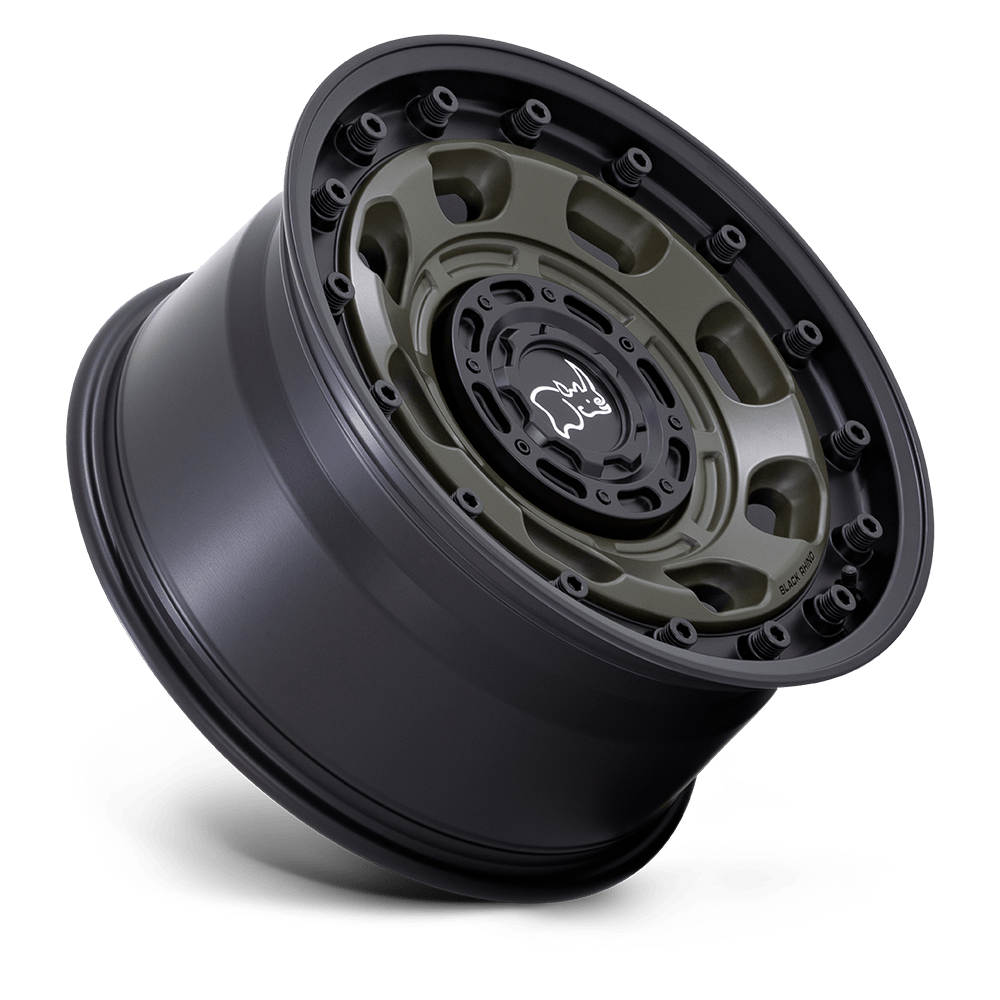 BR007 16X8 6X5.5 OD-GRN-BLK-LP -10MM