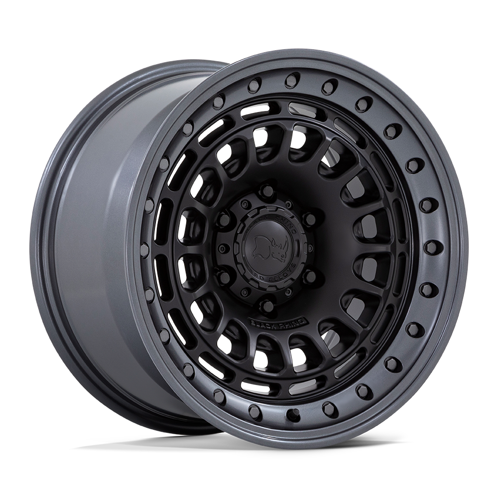 BR014 17X9 6X5.5 M-BLK-GNMTL -12MM