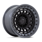 BR014 17X9 6X5.5 M-BLK-GNMTL -12MM