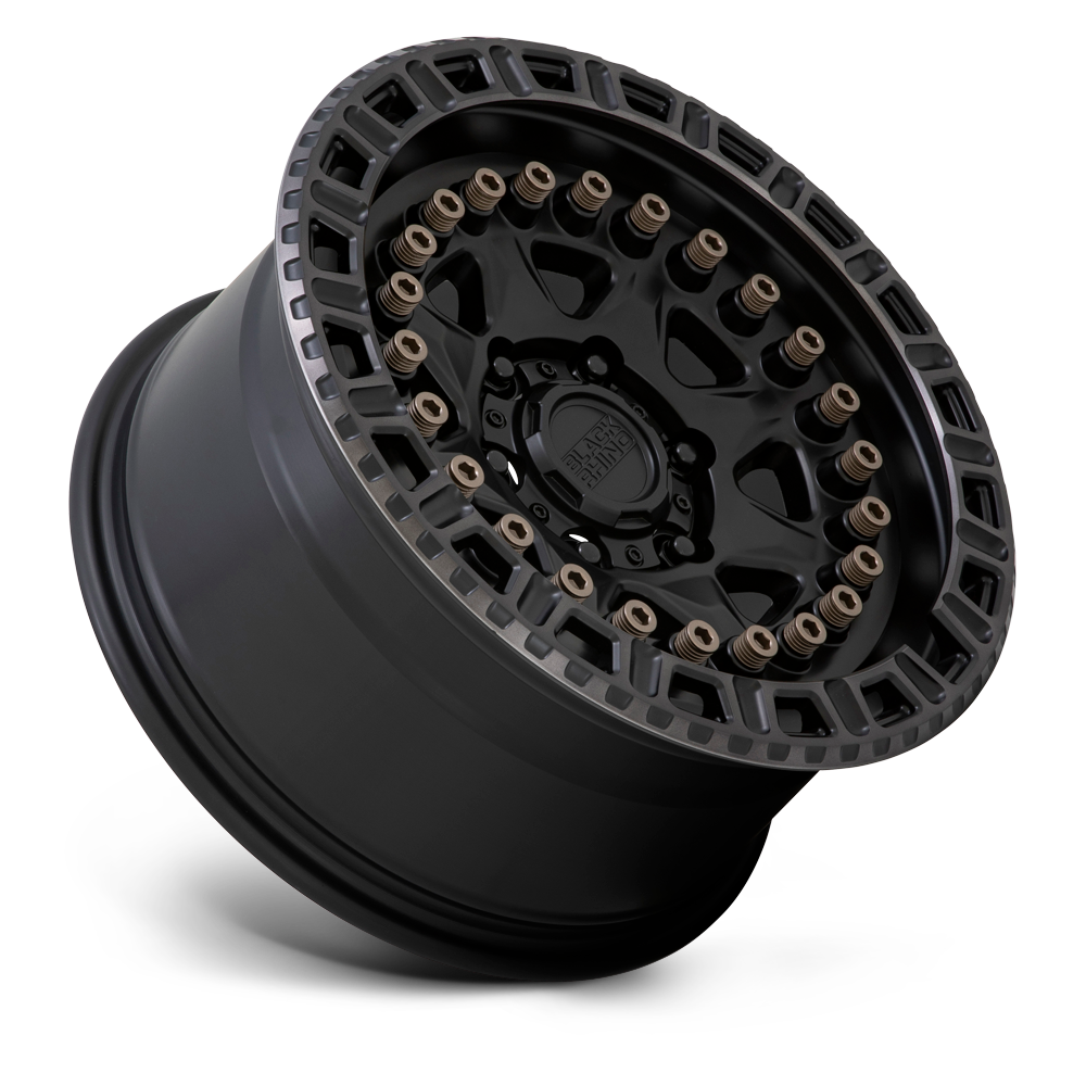 BRCBN 18.0X9 5X5.0 M-BLK MACH-RNG -18MM