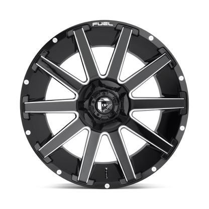 D615 22X10 8X6.5 GL-BLK-MIL -18MM