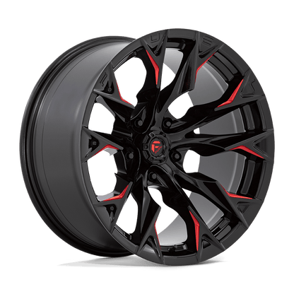 D823 20X10 5X5.0 G-BLK MILL C-RED -18MM