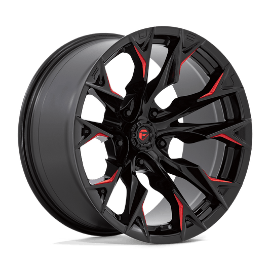 D823 20X10 5X5.0 G-BLK MILL C-RED -18MM