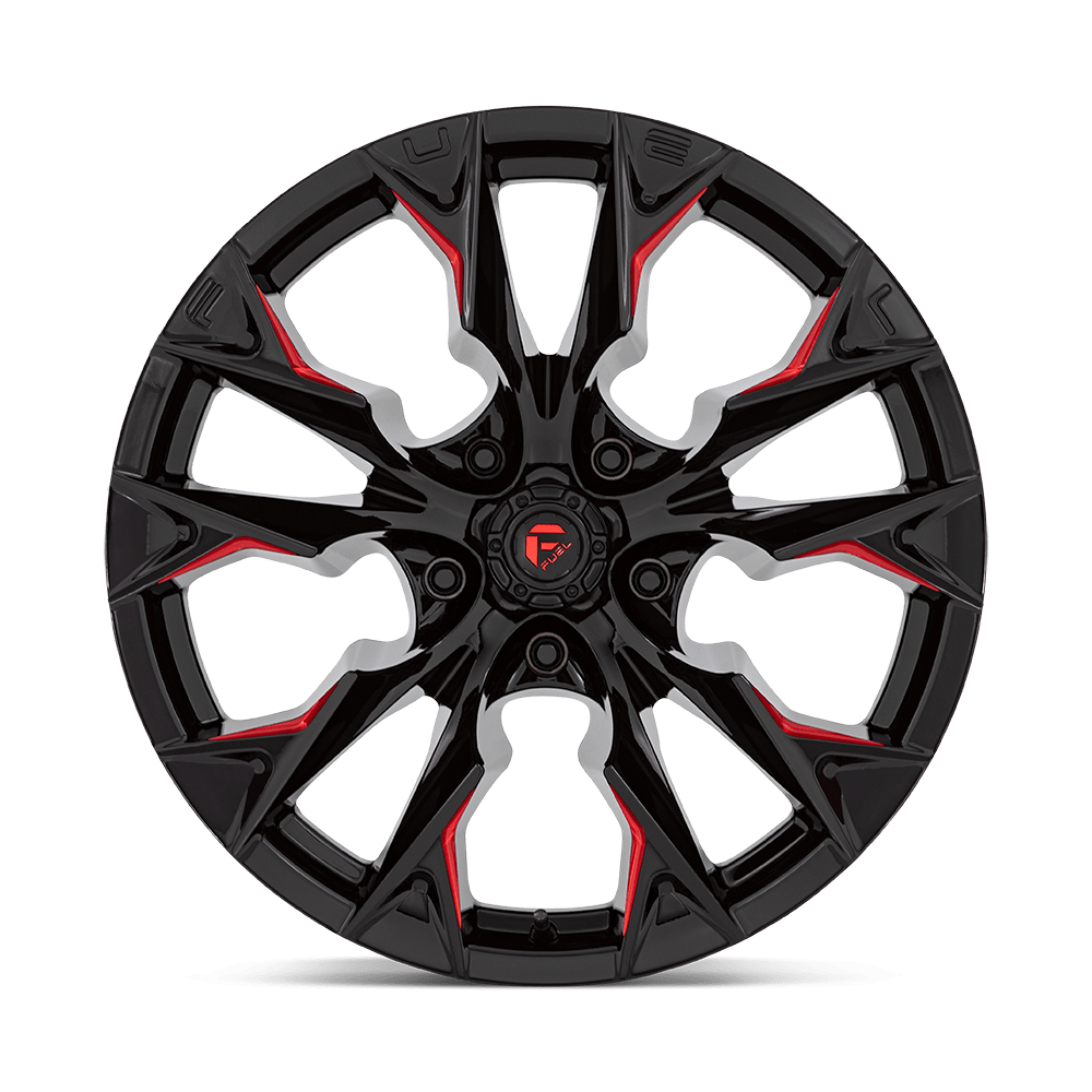 D823 20X10 5X5.0 G-BLK MILL C-RED -18MM