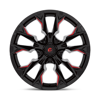 D823 20X10 5X5.0 G-BLK MILL C-RED -18MM