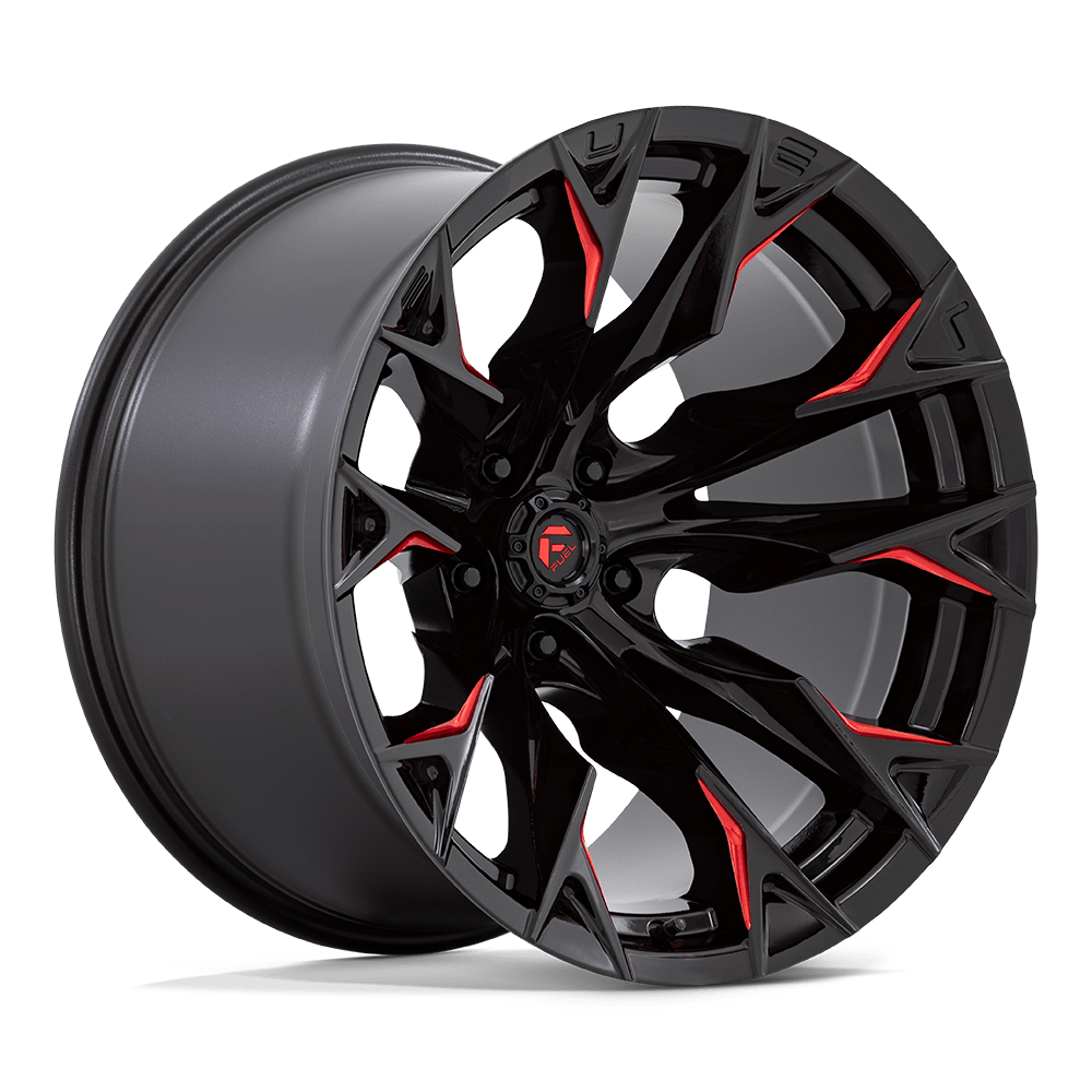 D823 20X12 5X5.0 G-BLK MILL C-RED -44MM