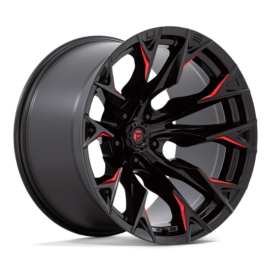 D823 20X12 5X5.0 G-BLK MILL C-RED -44MM