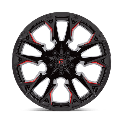 D823 20X12 5X5.0 G-BLK MILL C-RED -44MM