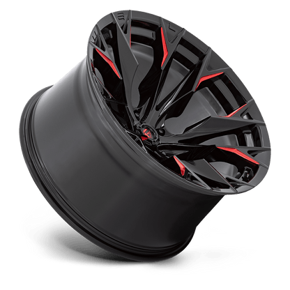 D823 22X12 5X5.0 G-BLK MILL C-RED -44MM