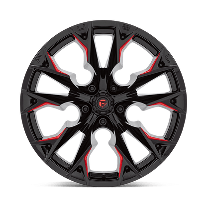 D823 22X12 5X5.0 G-BLK MILL C-RED -44MM