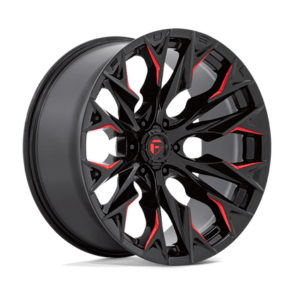 D823 22X10 6X5.5 G-BLK MILL C-RED -18MM