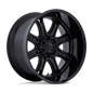 D853 22X10 8X180 M-BLK G-BLK-LP -18MM