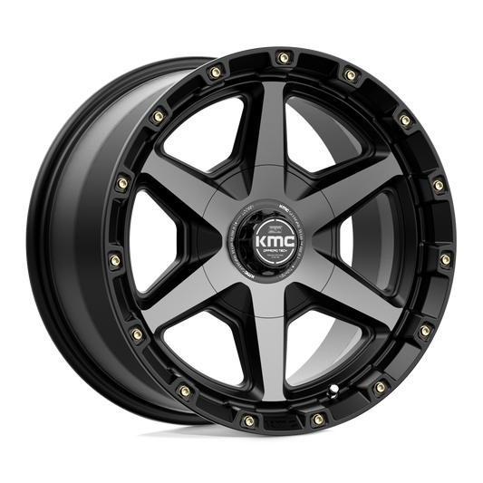 KM101 17X9 6X4.5/5.5 S-BLK GTCC 18MM