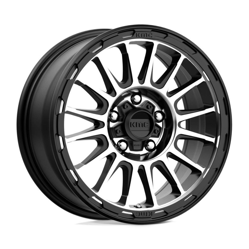 KM542 18X9 5X5.0 S-BLK MACH 00MM