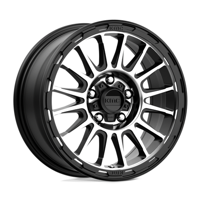 KM542 18X9 5X5.0 S-BLK MACH 00MM