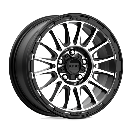 KM542 18X9 5X5.0 S-BLK MACH 00MM