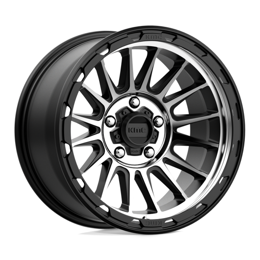 KM542 17X9 5X5.0 S-BLK MACH -12MM