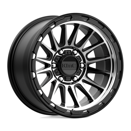 KM542 17X9 6X5.5 S-BLK MACH -12MM