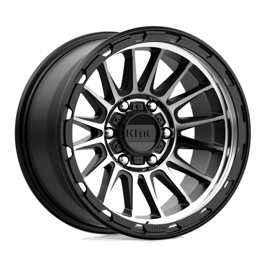 KM542 17X9 6X5.5 S-BLK MACH -12MM