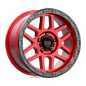 KM544 17X8.5 5X5.0 C-RED BLK-LP 00MM