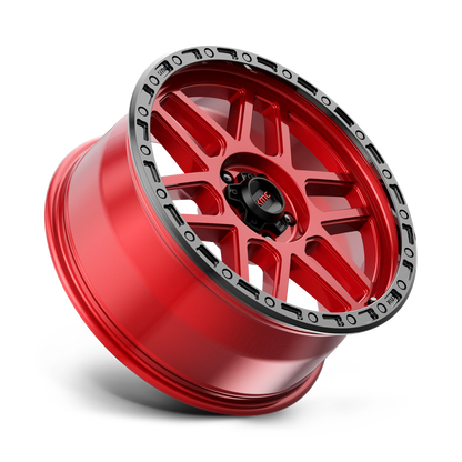 KM544 17X9 5X5.0 C-RED BLK-LP 18MM