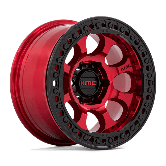 KM237 17X8.5 6X135 C-RED-BLK-RG 0MM