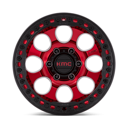 KM237 17X8.5 5X5.0 C-RED-BLK-RG 0MM