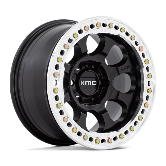 KM237 17X8.5 6X135 S-BLK-MACH-RG 0MM