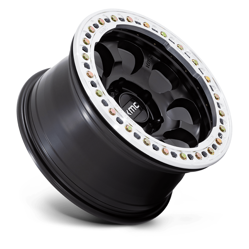 KM237 17X9 BLANK S-BLK-MACH-RG -38MM (108-150)