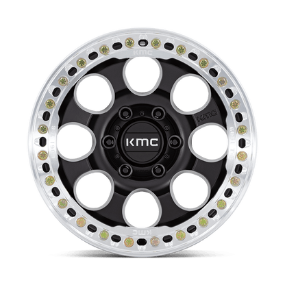 KM237 17X8.5 6X135 S-BLK-MACH-RG 0MM