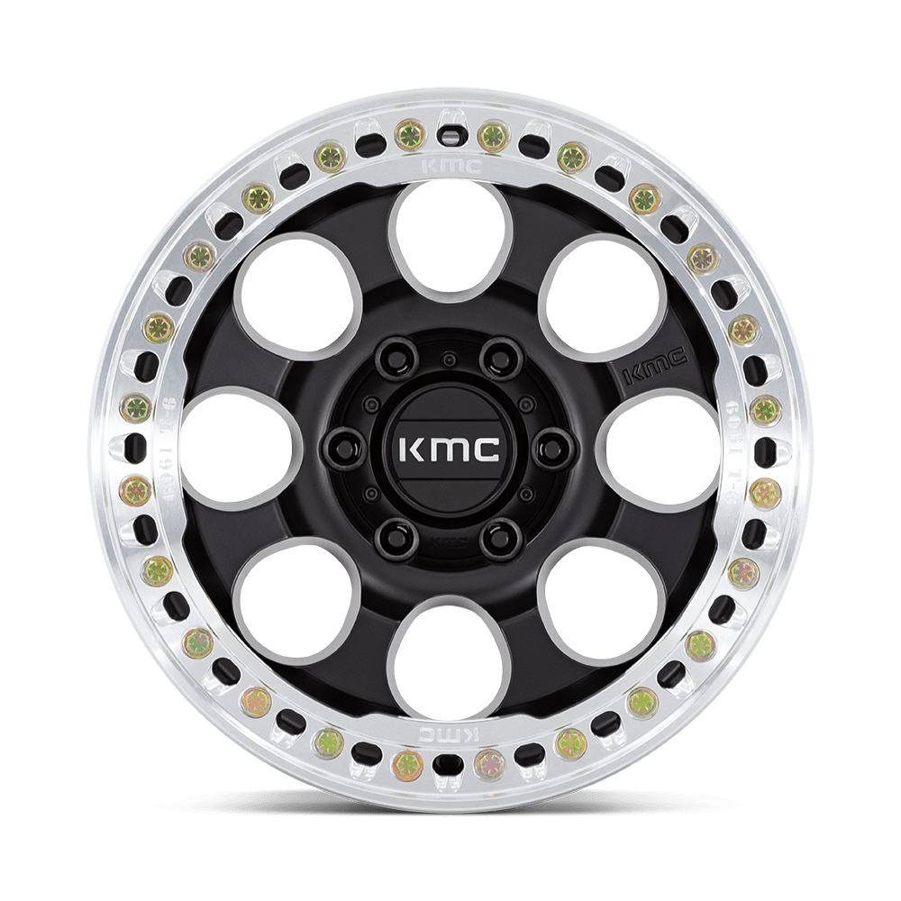 KM237 17X9 BLANK S-BLK-MACH-RG -12MM (108-150)