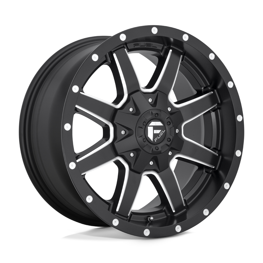 D538 22X9.5 8X180 MT-BLK-MIL 25MM