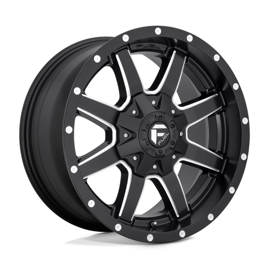 D538 22X9.5 8X180 MT-BLK-MIL 25MM