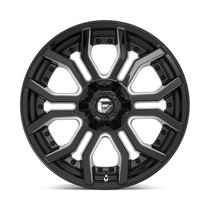 D711 22X10 8X6.5 GL-BLK-MIL -18MM