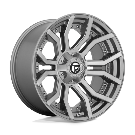 D713 22X10 8X6.5 BRSH-GNMTL-TTC -18MM