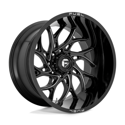 D741 22X8.25 8X6.5 GL-BLK-MIL -214MM