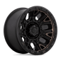 D824 17X9 6X5.5 M-BLK-DDT -12MM