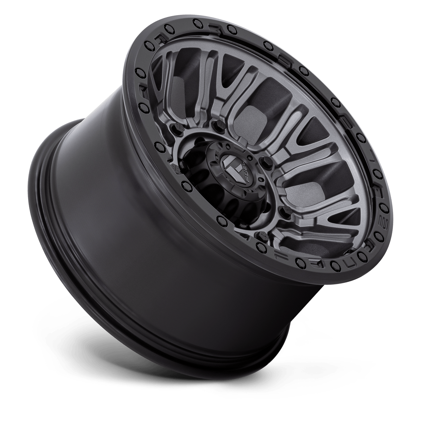 D825 17X9 5X5.0 M-GNMTL BLK-RG -12MM