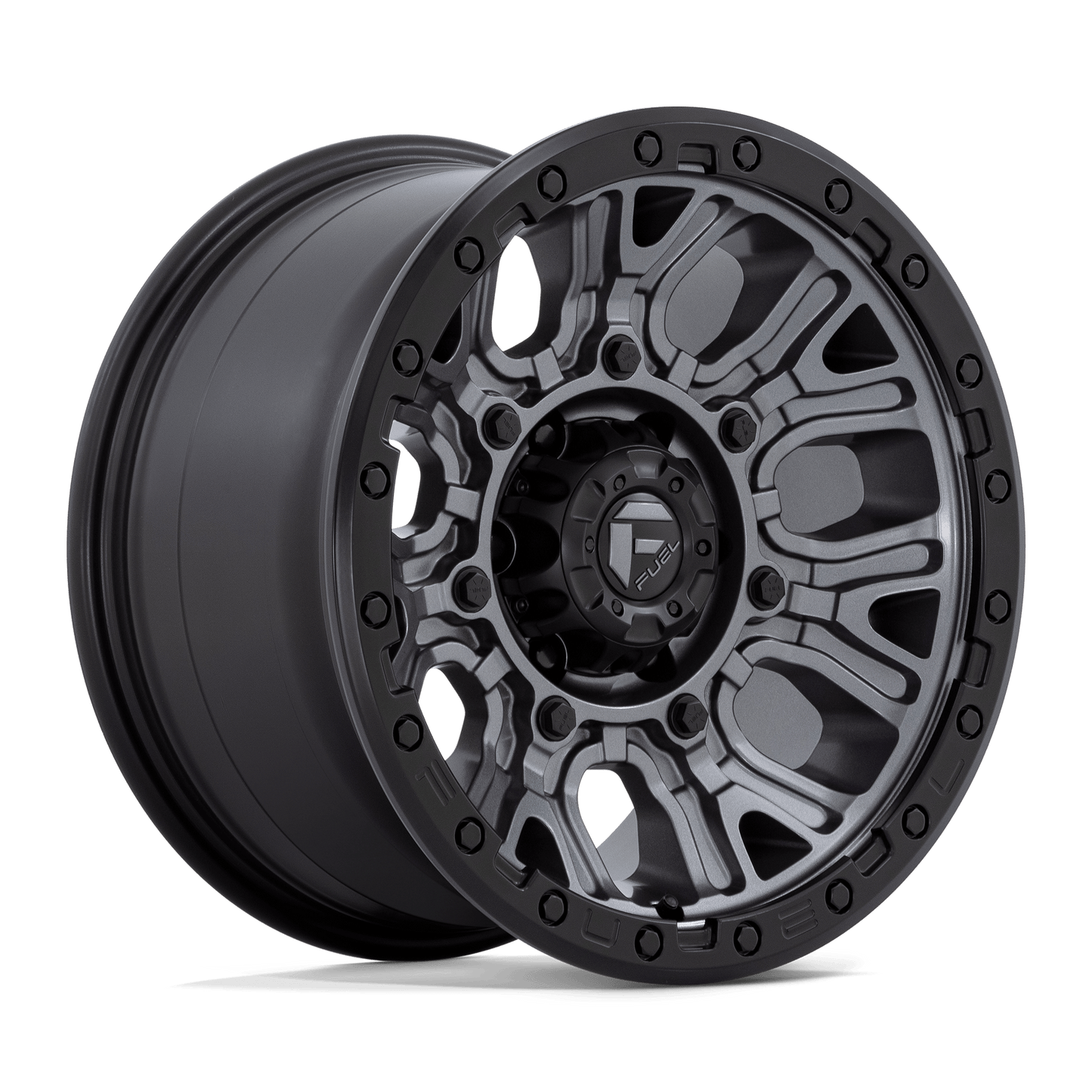 D825 17X9 6X5.5 M-GNMTL BLK-RG 1MM