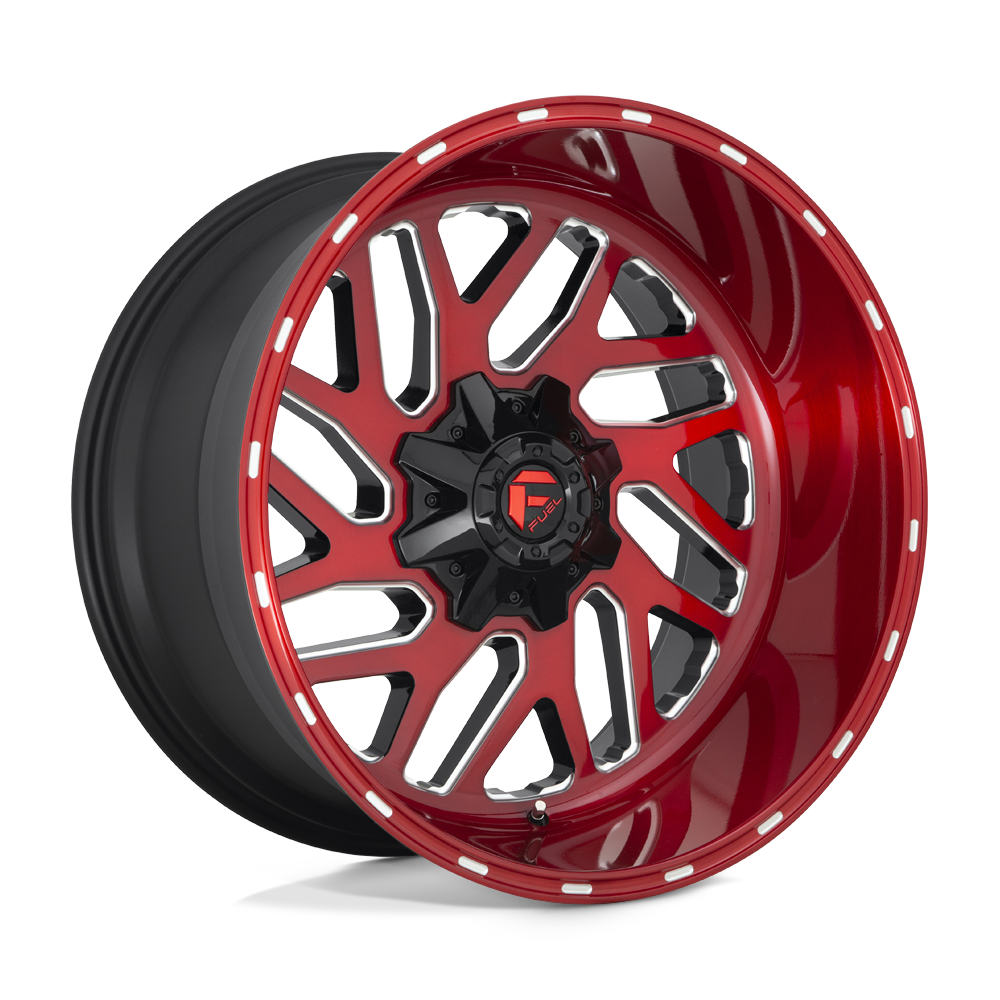 D691 22X10 5X4.5/5.0 BRSH-RED-MIL -18MM